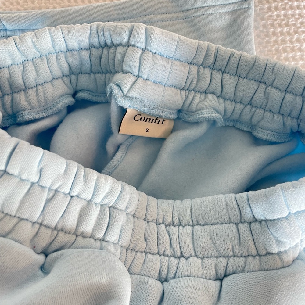 Comfrt Baby Blue Pastel Straight Leg Sweatpants - S - Picture 10 of 10